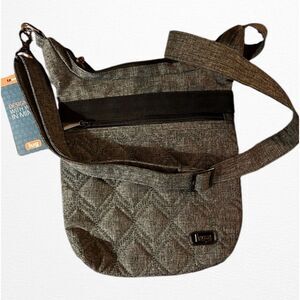 New With Tags Lug Skipper Heather Gray Crossbody Shoulder Bag